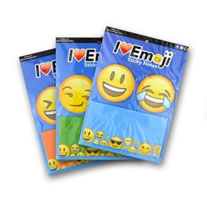 Emoji Sticky Notepads – Orange, Green & Blue (Set of 3)