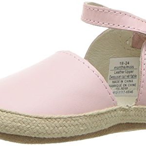 Robeez Girls’ Espadrille-First Kicks Crib Shoe Shimmer 0-3 Months