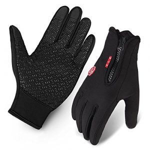 Cycling Gloves, Waterproof Touchscreen in Winter Outdoor Bike Gloves Adjustable Size